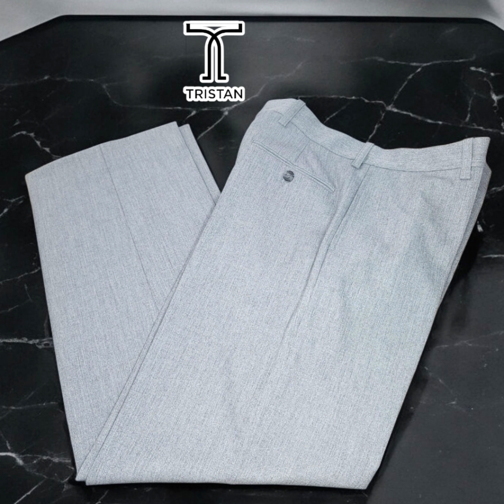 TRISTAN Wide-leg Gray Dress Pants - 32